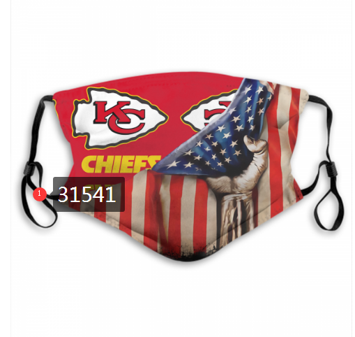 NFL 2020 Kansas City Chiefs #45 Dust mask with filter->nfl dust mask->Sports Accessory